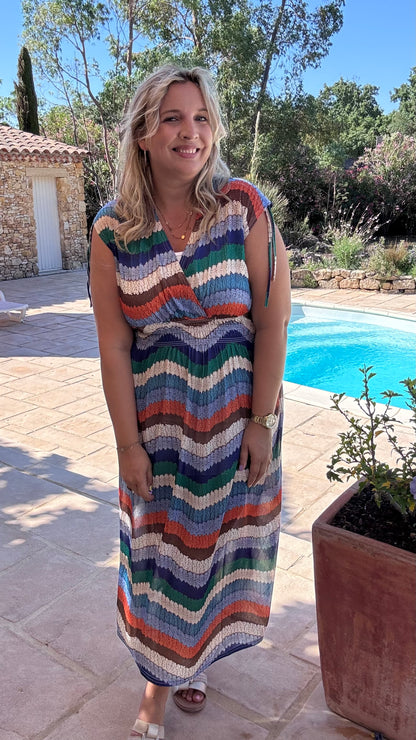 Every Woman Dress - Aztec glow (blauw/groen)