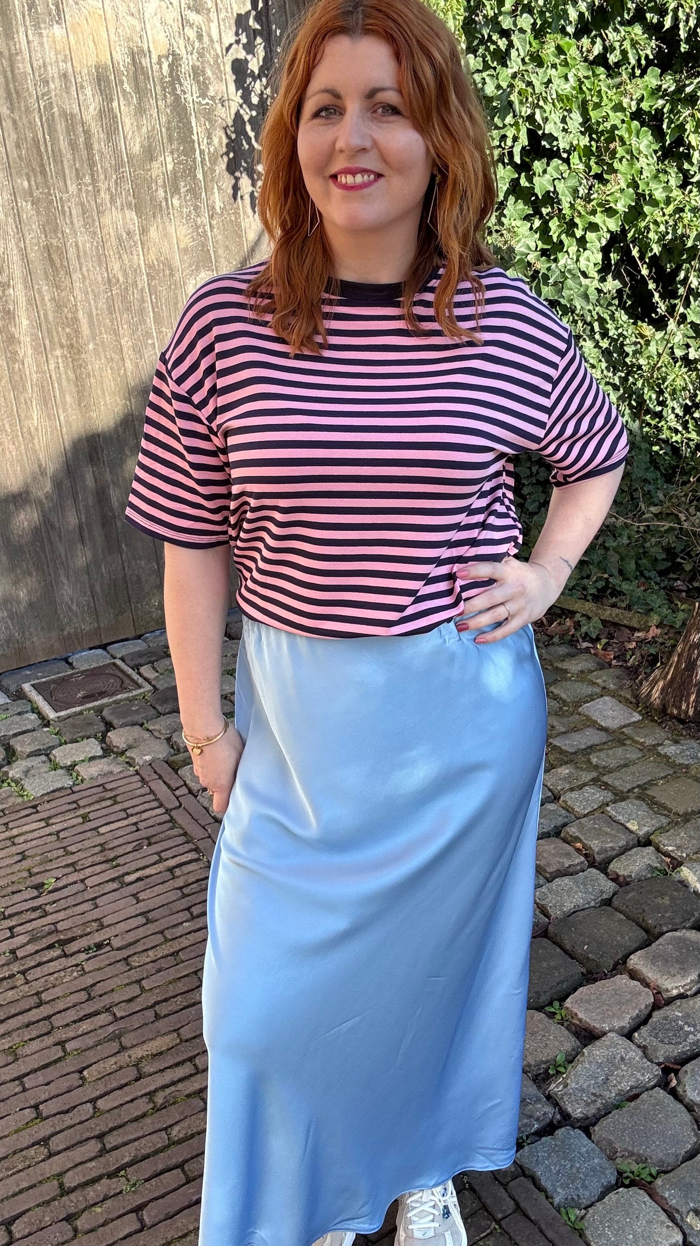 Silky muse rok - lichtblauw