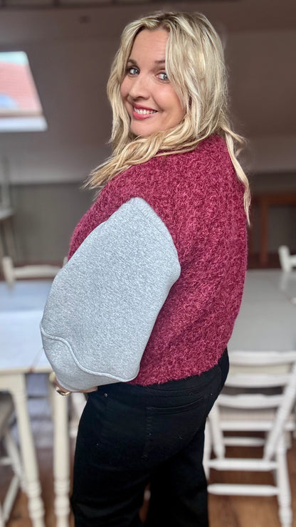 Brush gilet - burgundy