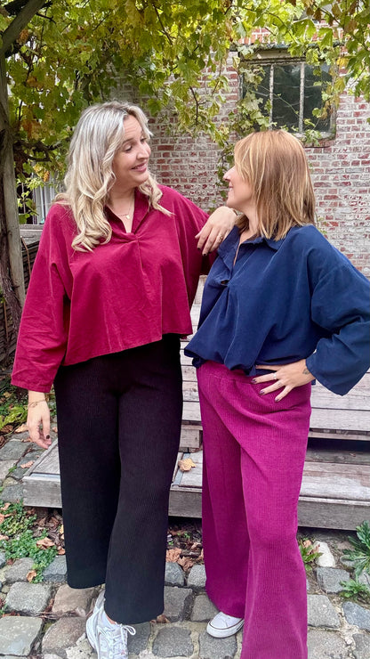 Cozy crush broek - Magenta