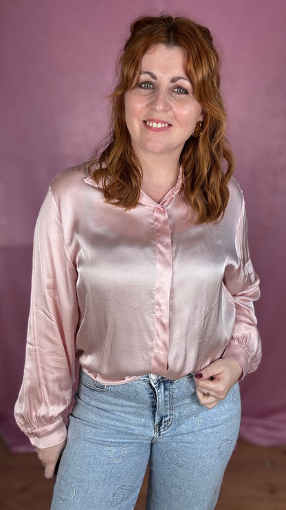 Soft blouse - roze