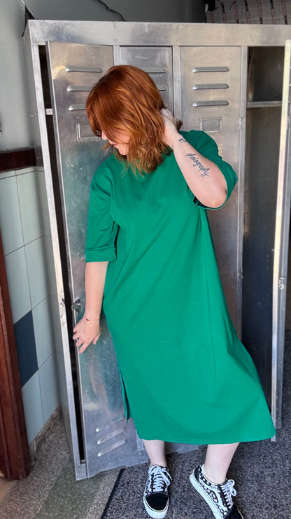 Bibi sweaterjurk - Groen