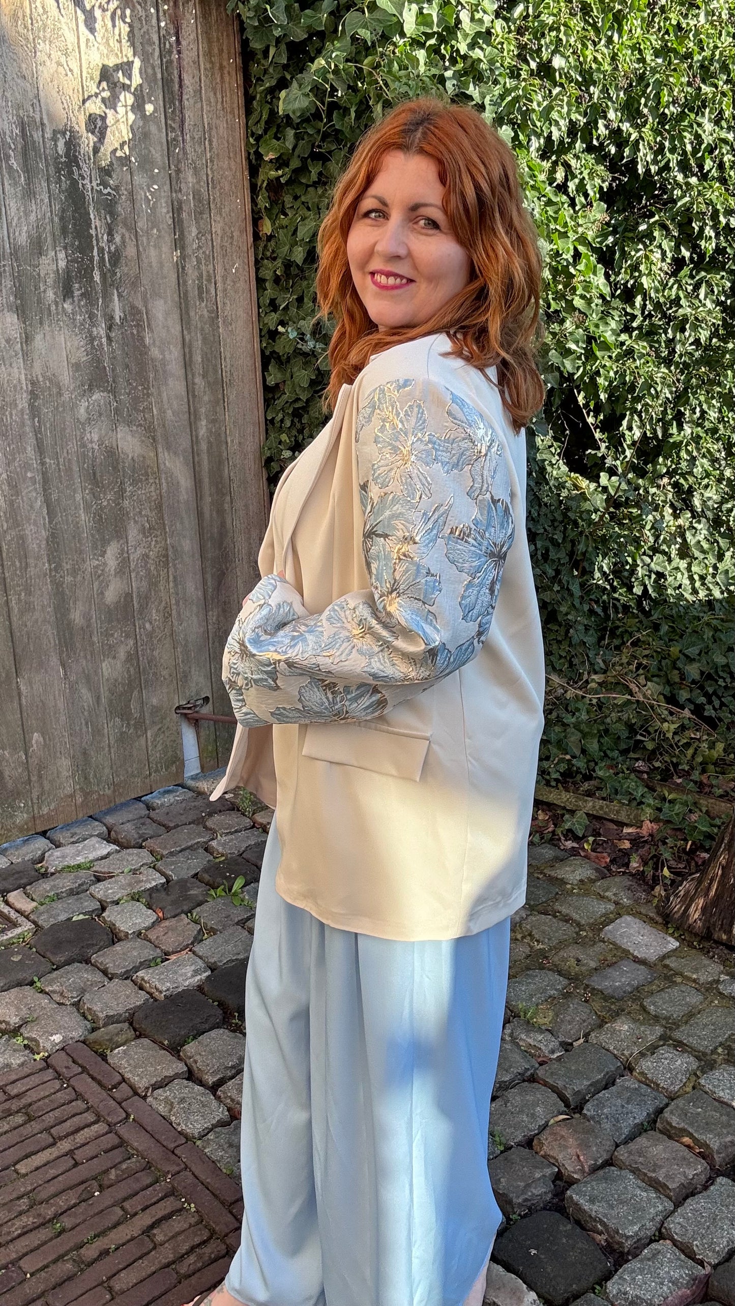 Cotton candy blazer - Beige