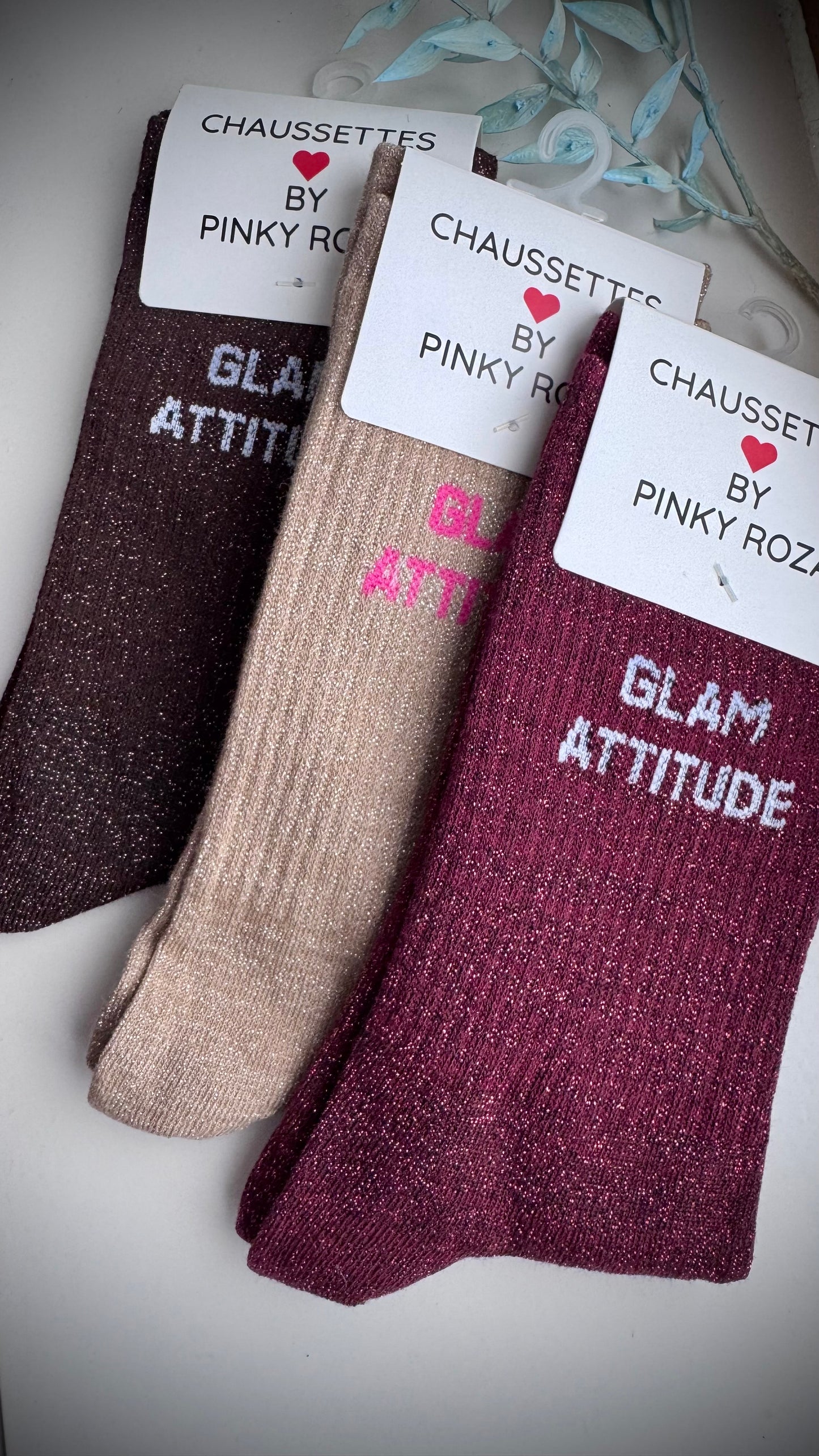 Quote sokken: Glam attitude