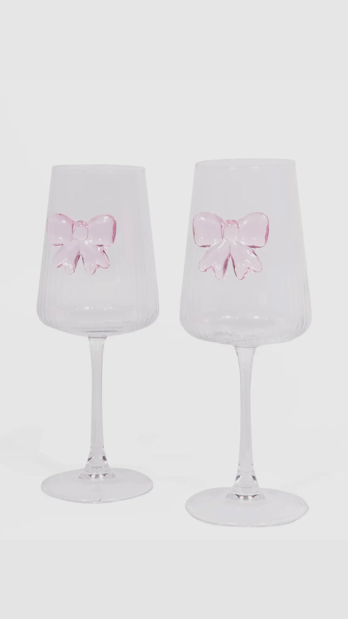 Bows ‘n drinks - Set van 2 glazen