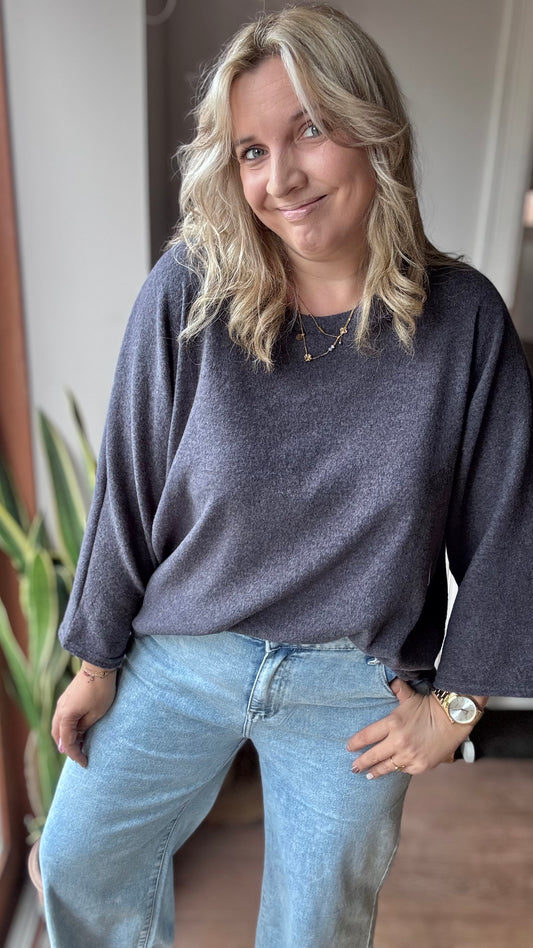 Basic trui - Donkerblauw