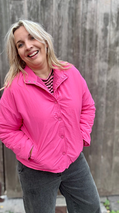 Reversible Teddy Jacket - Roze