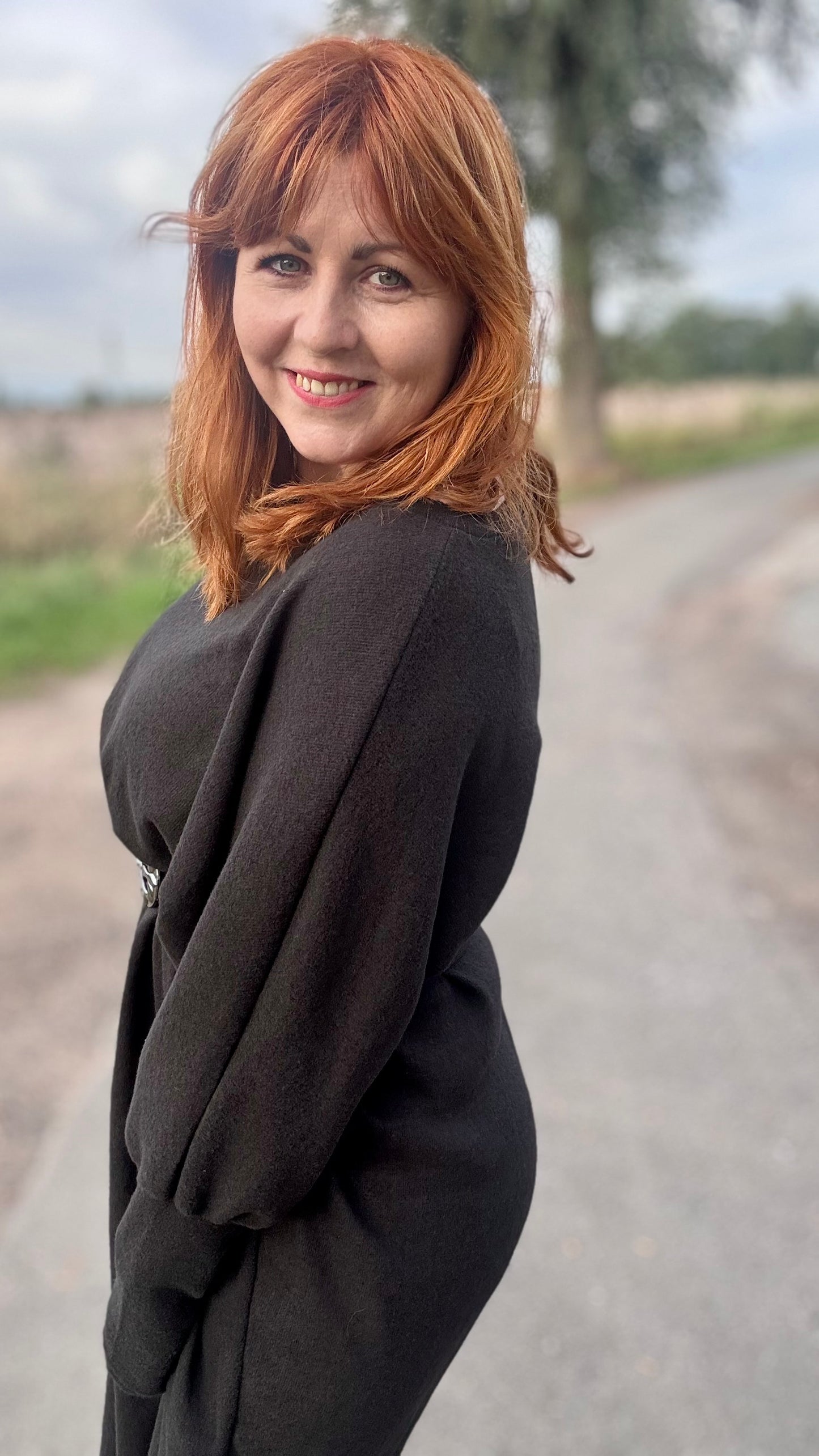 Lounge luxe jurk - zwart