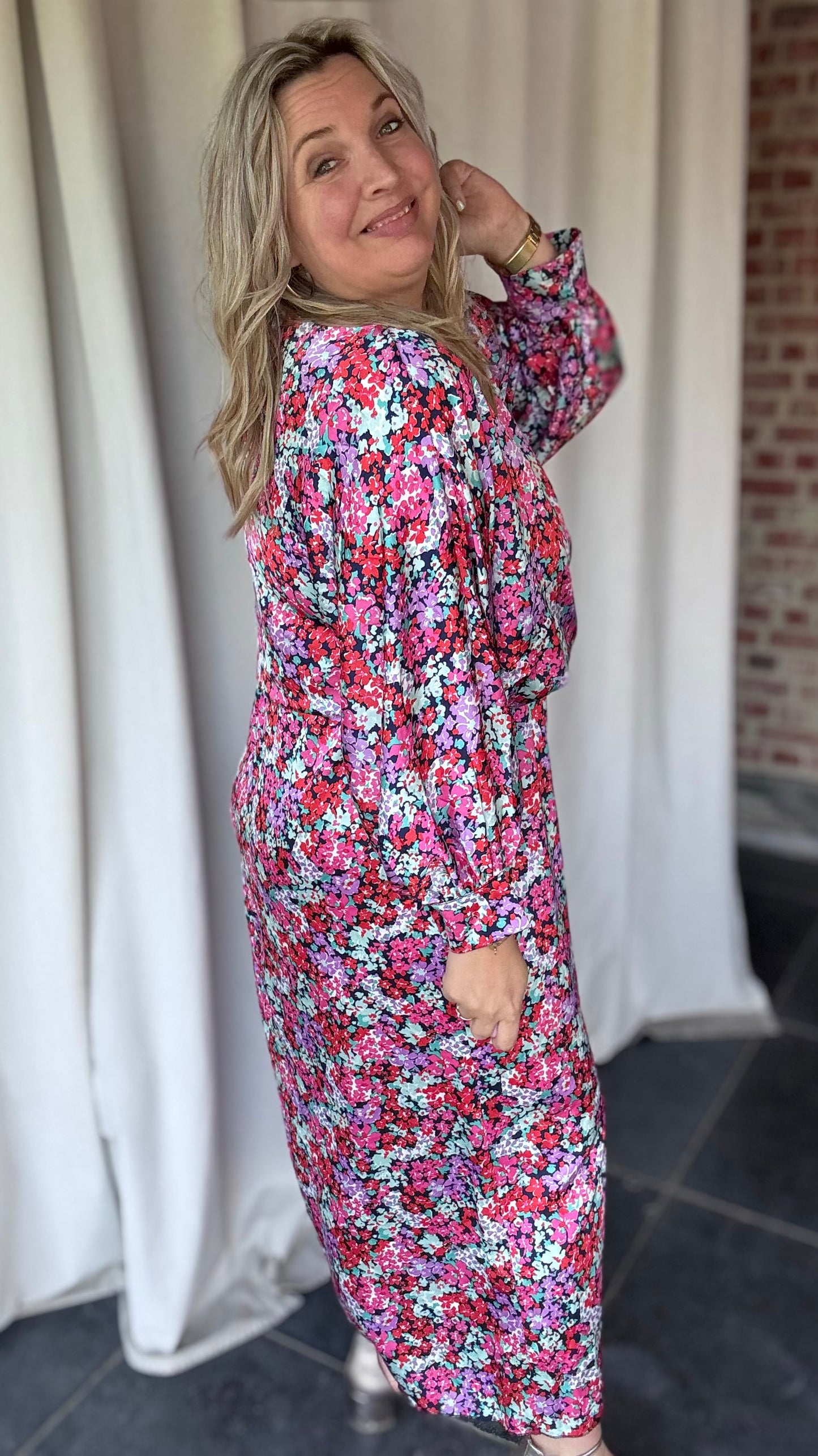 Bellini dress - Purple flowers