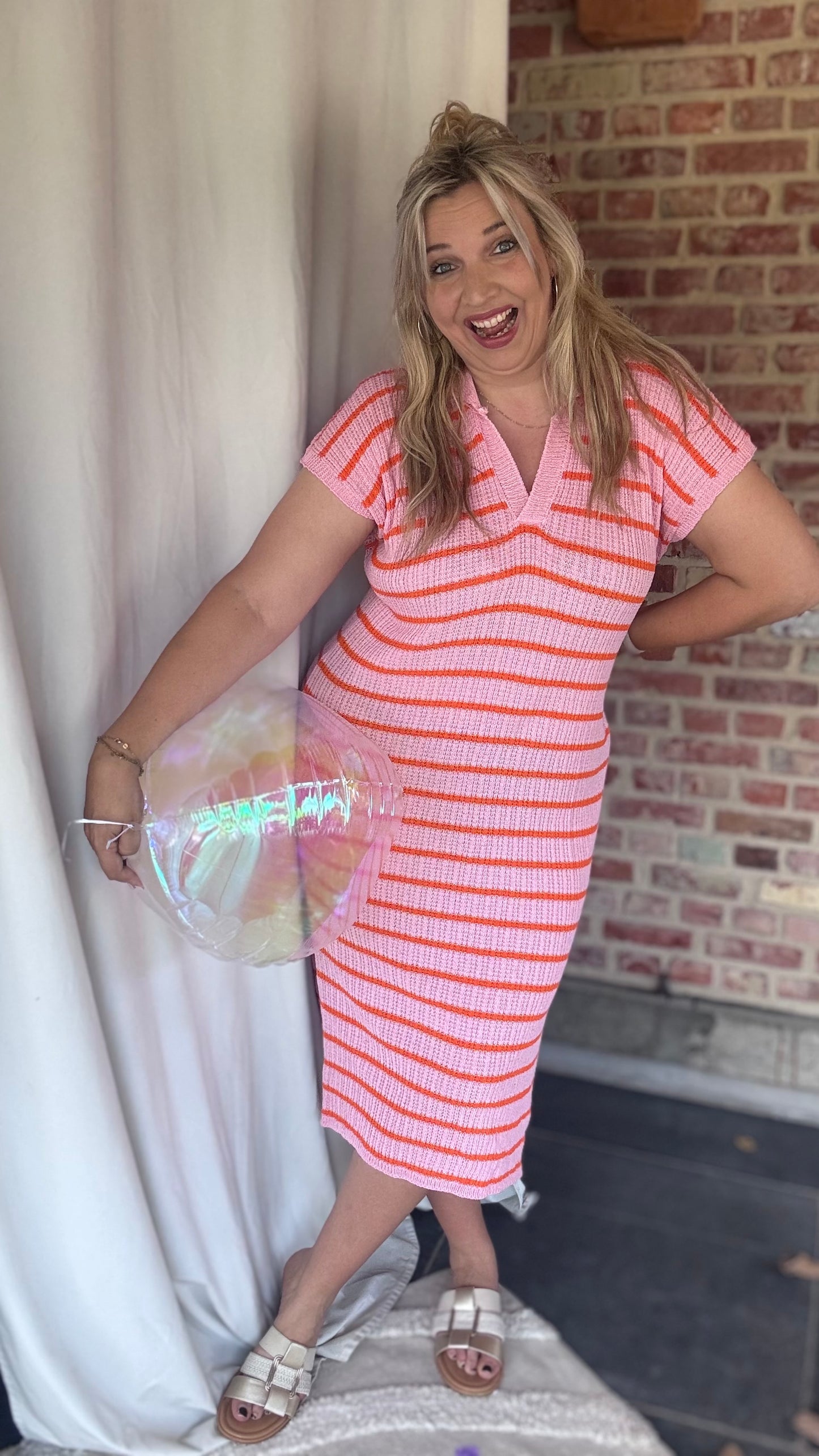 Coastal crochet roze