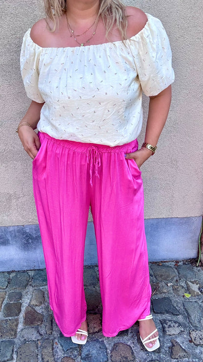 Zoë broek matté - Fuchsia