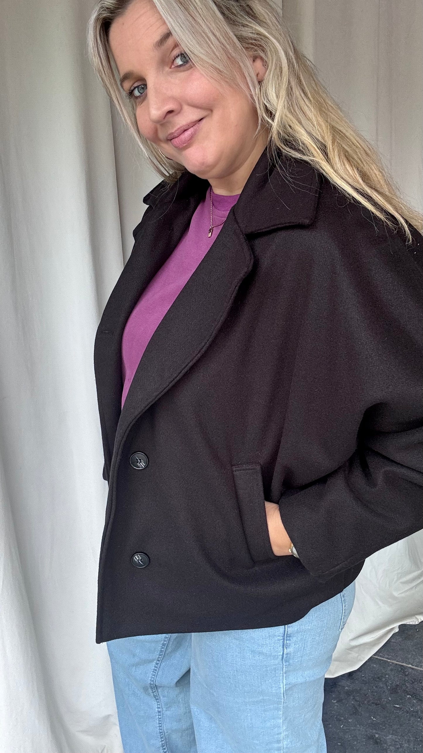 Vicky mantel - Zwart