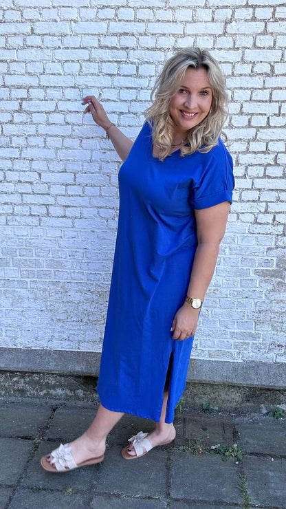 Shauni shirtdress - Kobaltblauw
