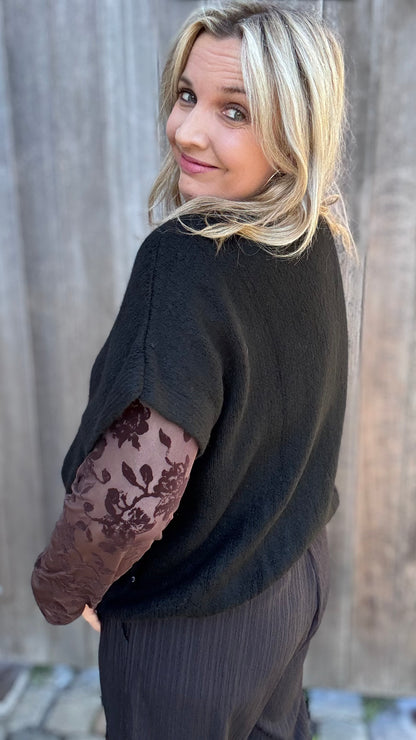 Elora cardigan - Zwart