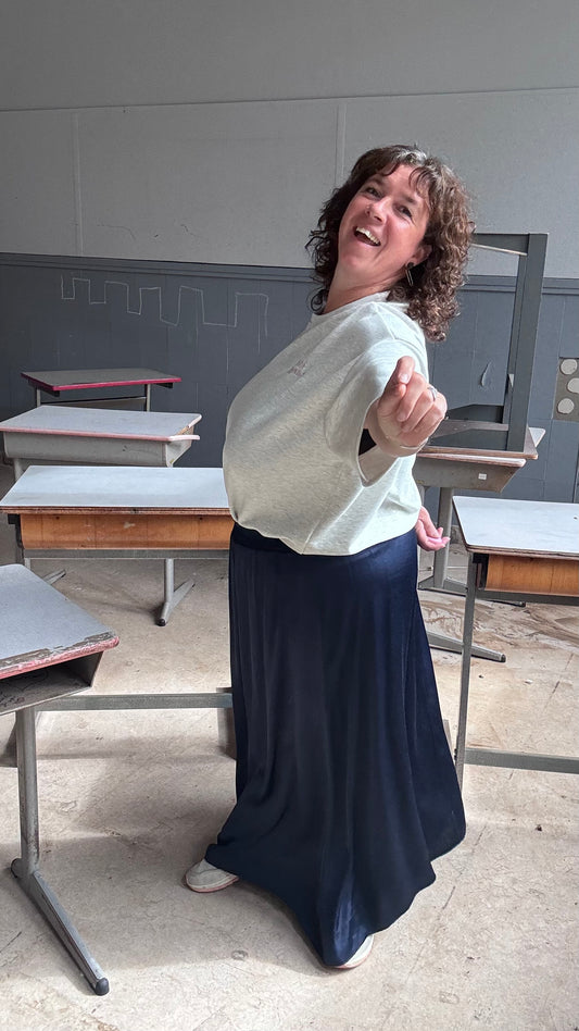 Riri rok - Donkerblauw