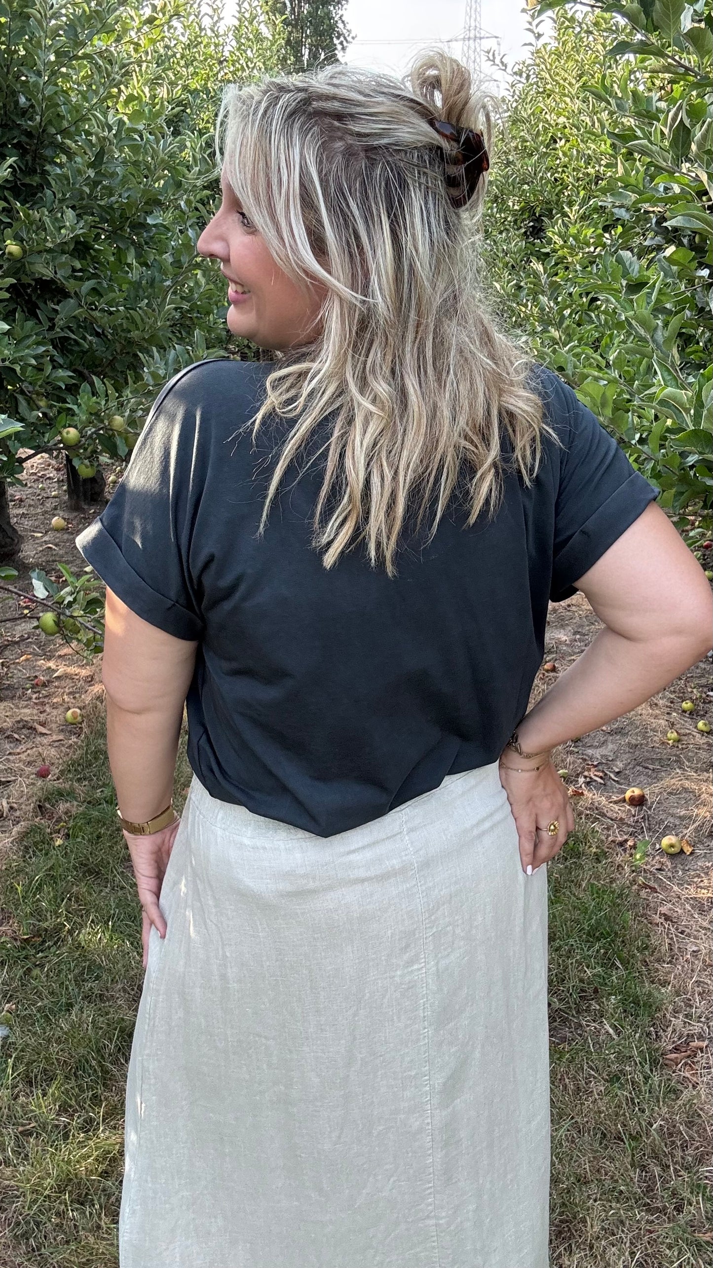 Ibiza sunset shirt - Zwart
