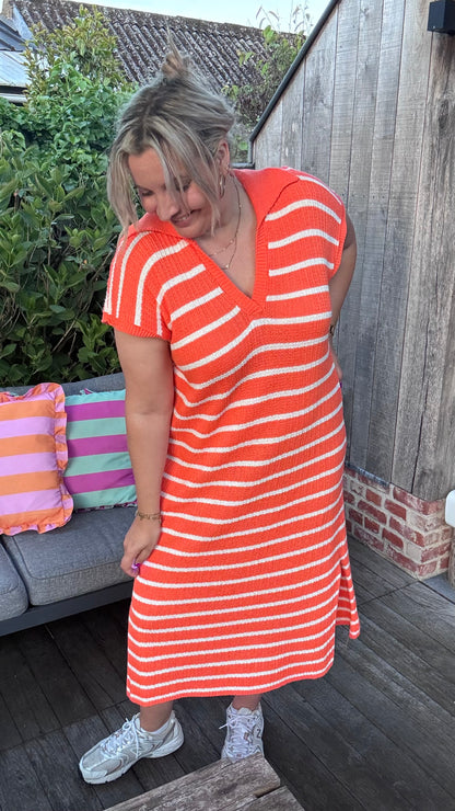 Crochet dress - Oranje