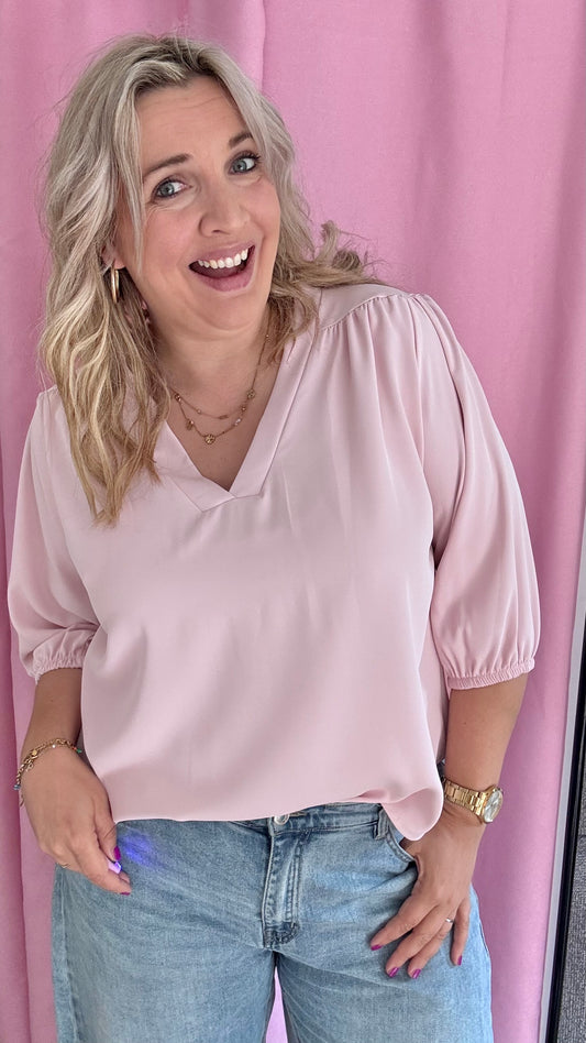 Mezza blouse - roze