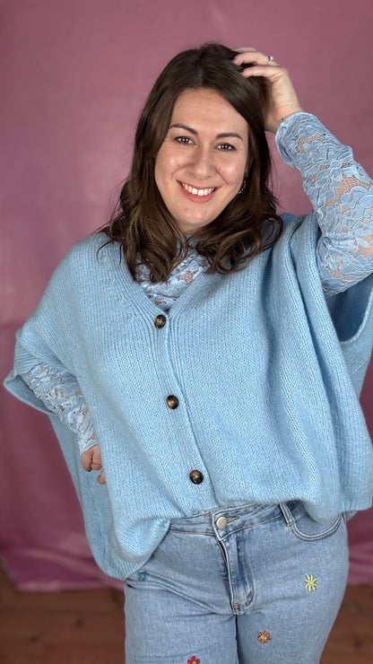 Candy cardigan - Babyblauw