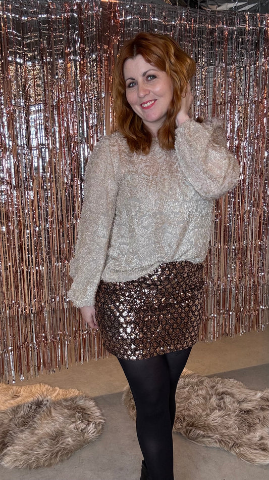 Fluff blouse - Beige