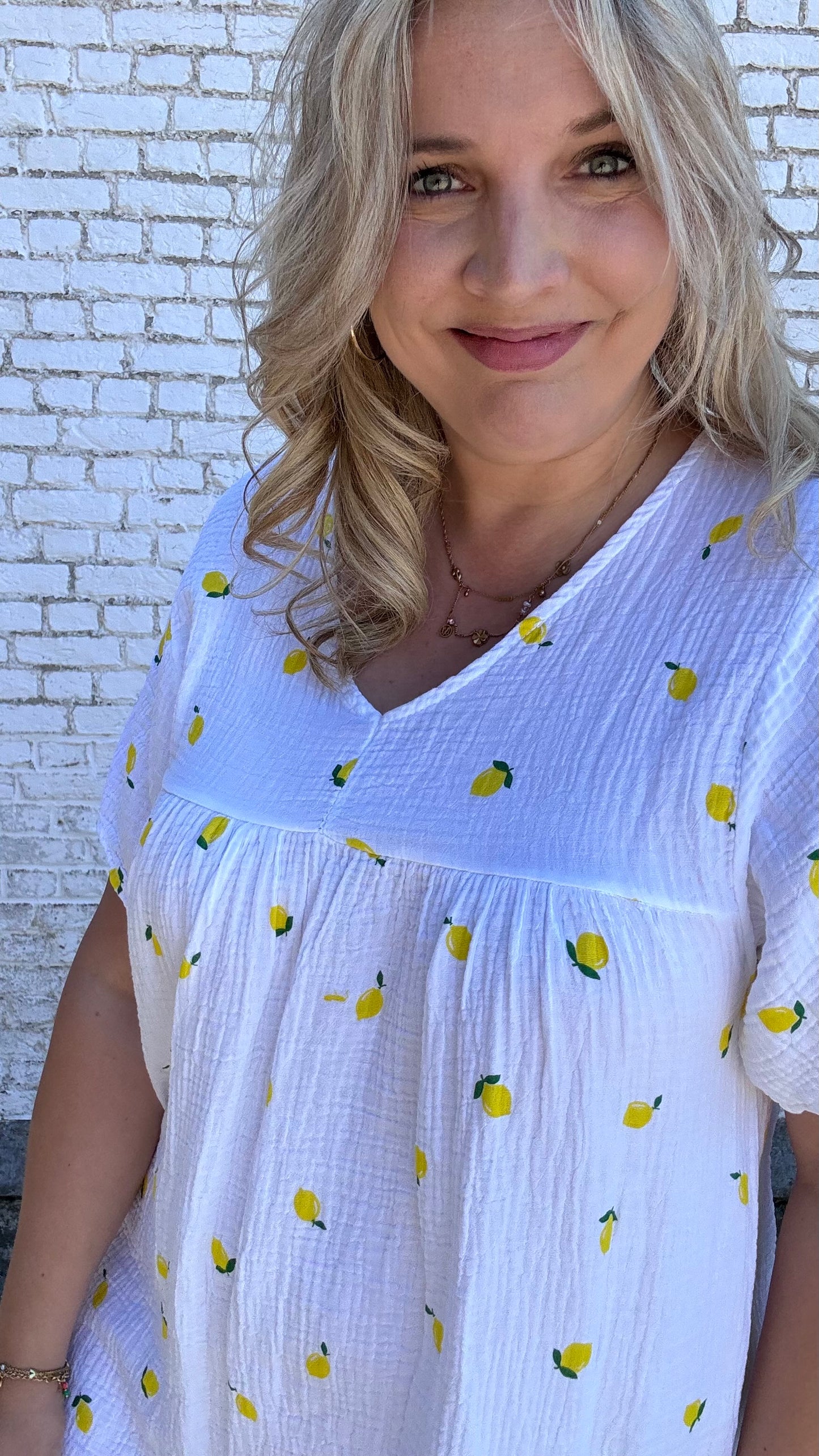Lemon dress - wit