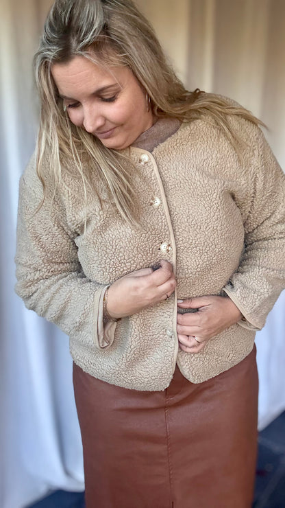 Teddy jas - Beige