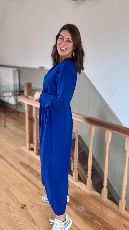 Celeste jurk blauw