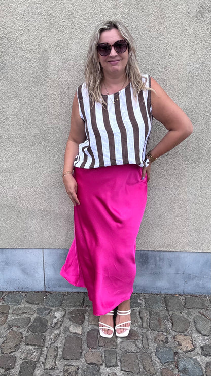 Silky muse rok - Fuchsia
