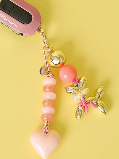 Bagchain/sleutelhanger hartje