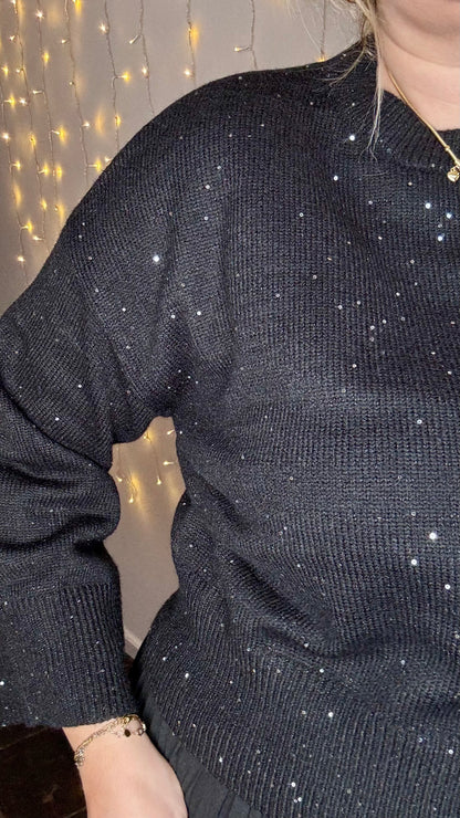 Sparkle trui - Zwart