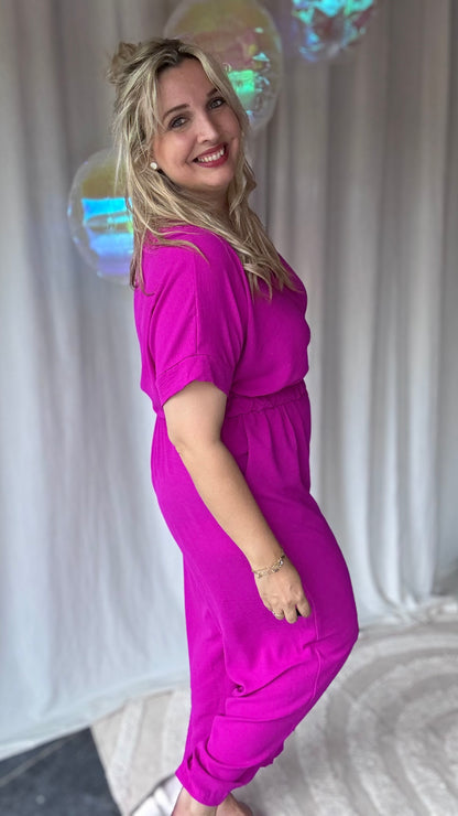 Nina jumpsuit magenta