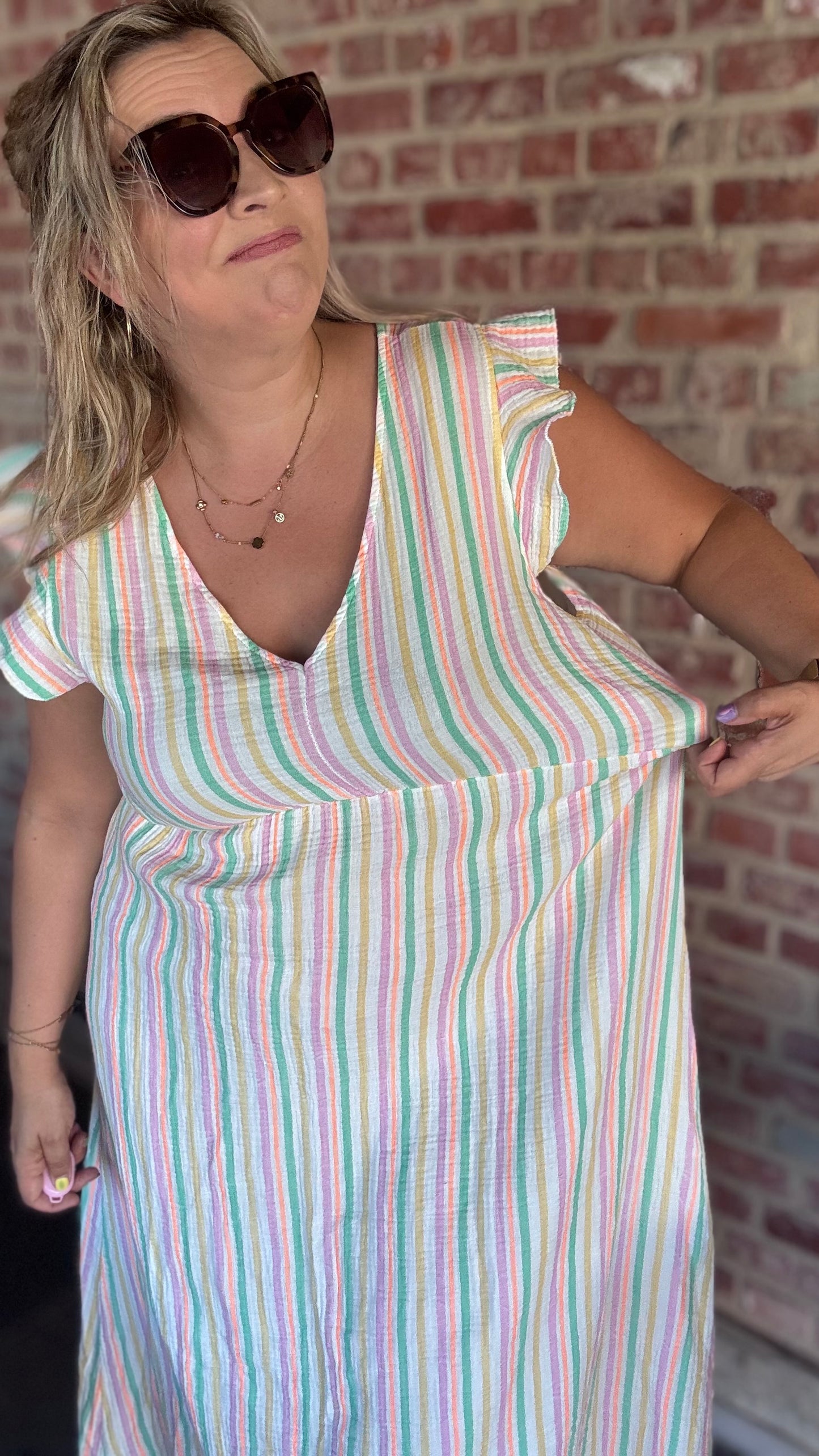 Golden hour dress - pastel