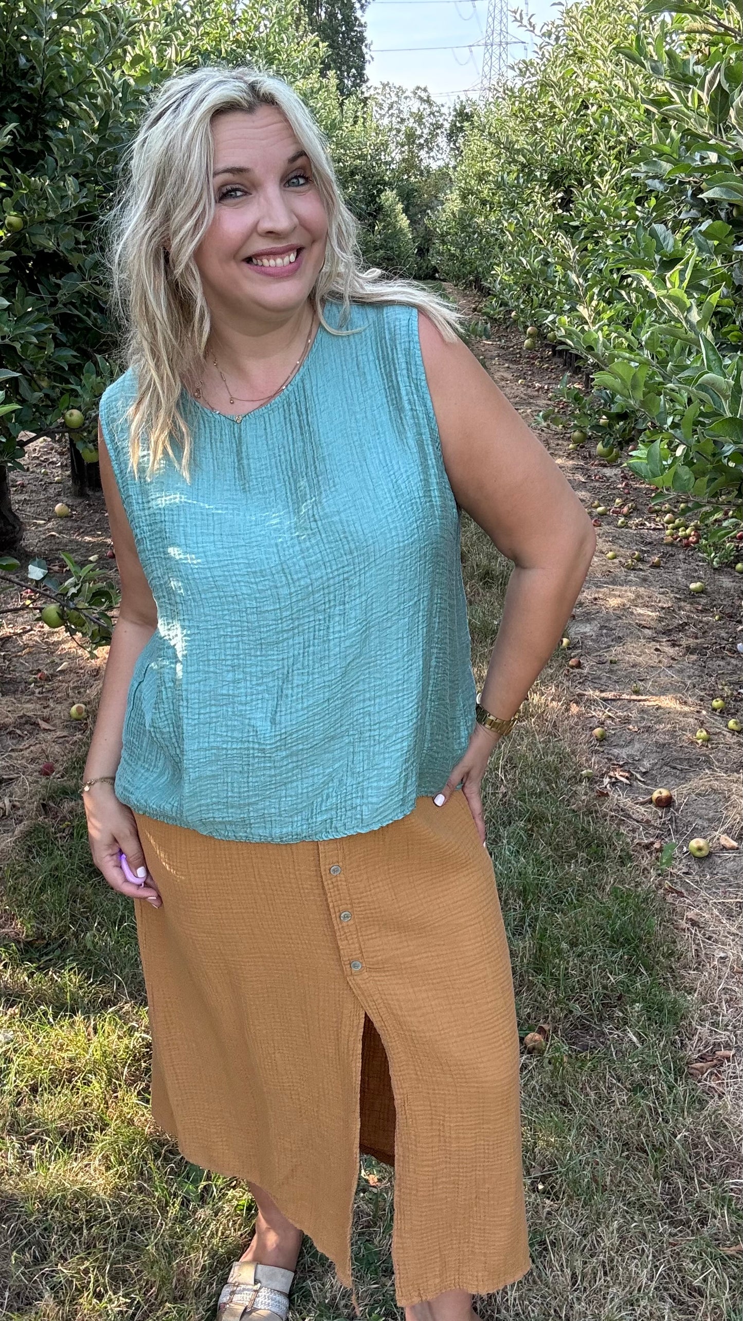 Effen top - Mint