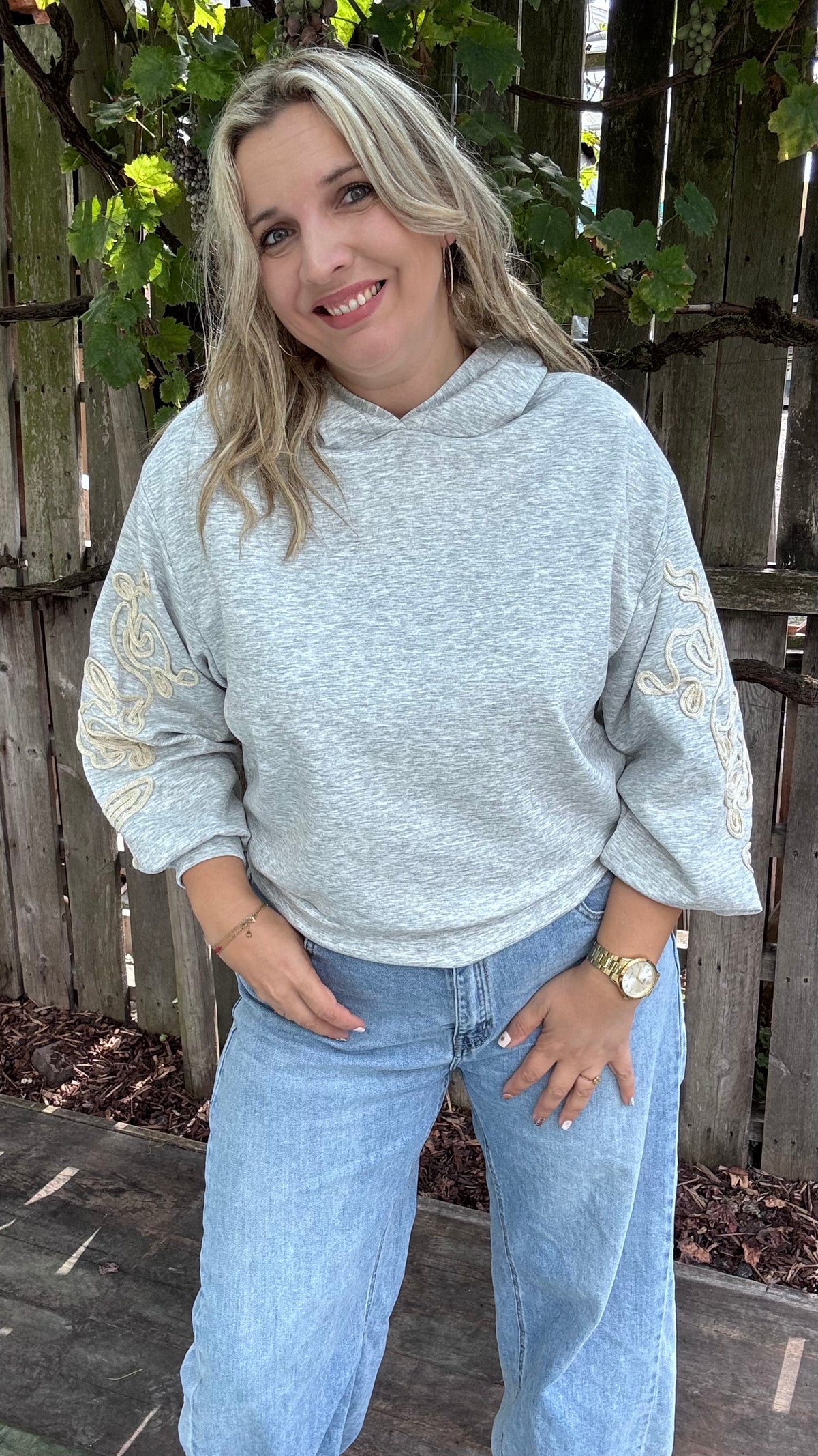 Swirl hoodie - Grijs
