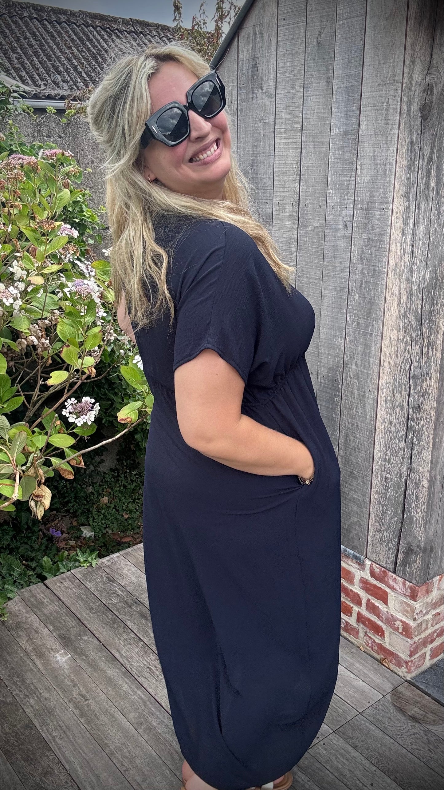 Laurie jurk navy
