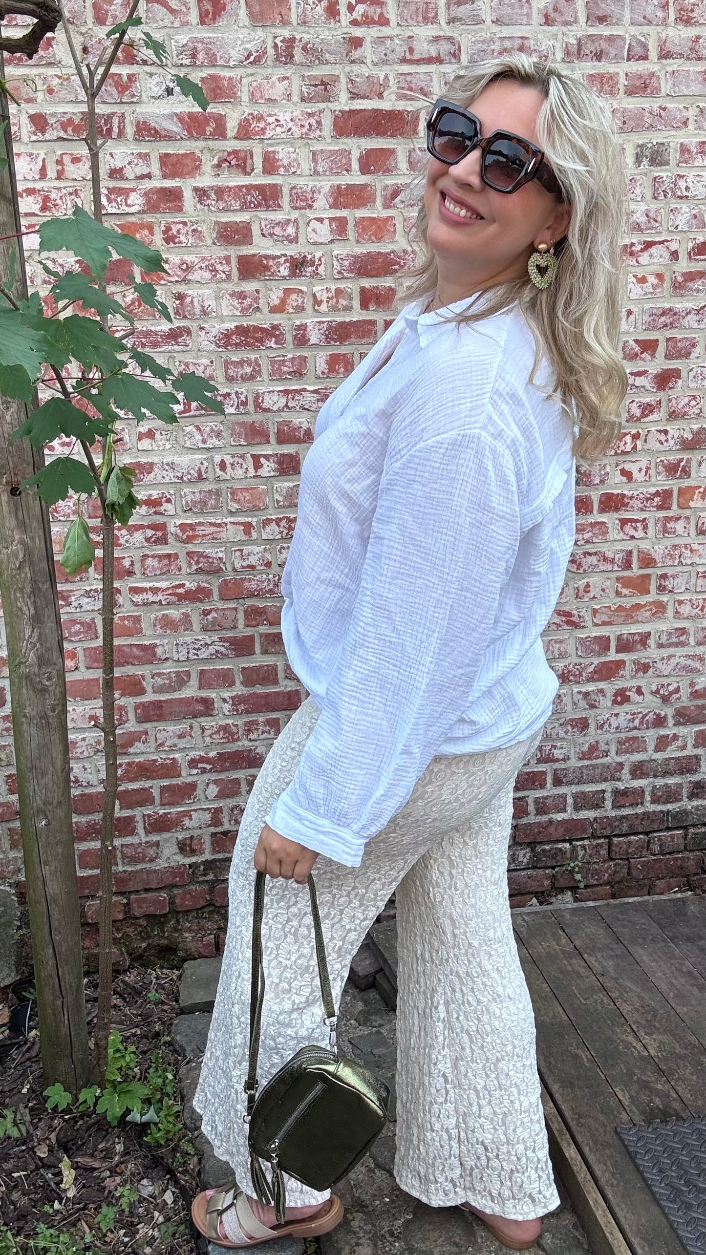 Amélie broek - Crème