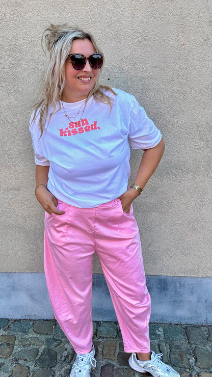 Pink comft balloon pants