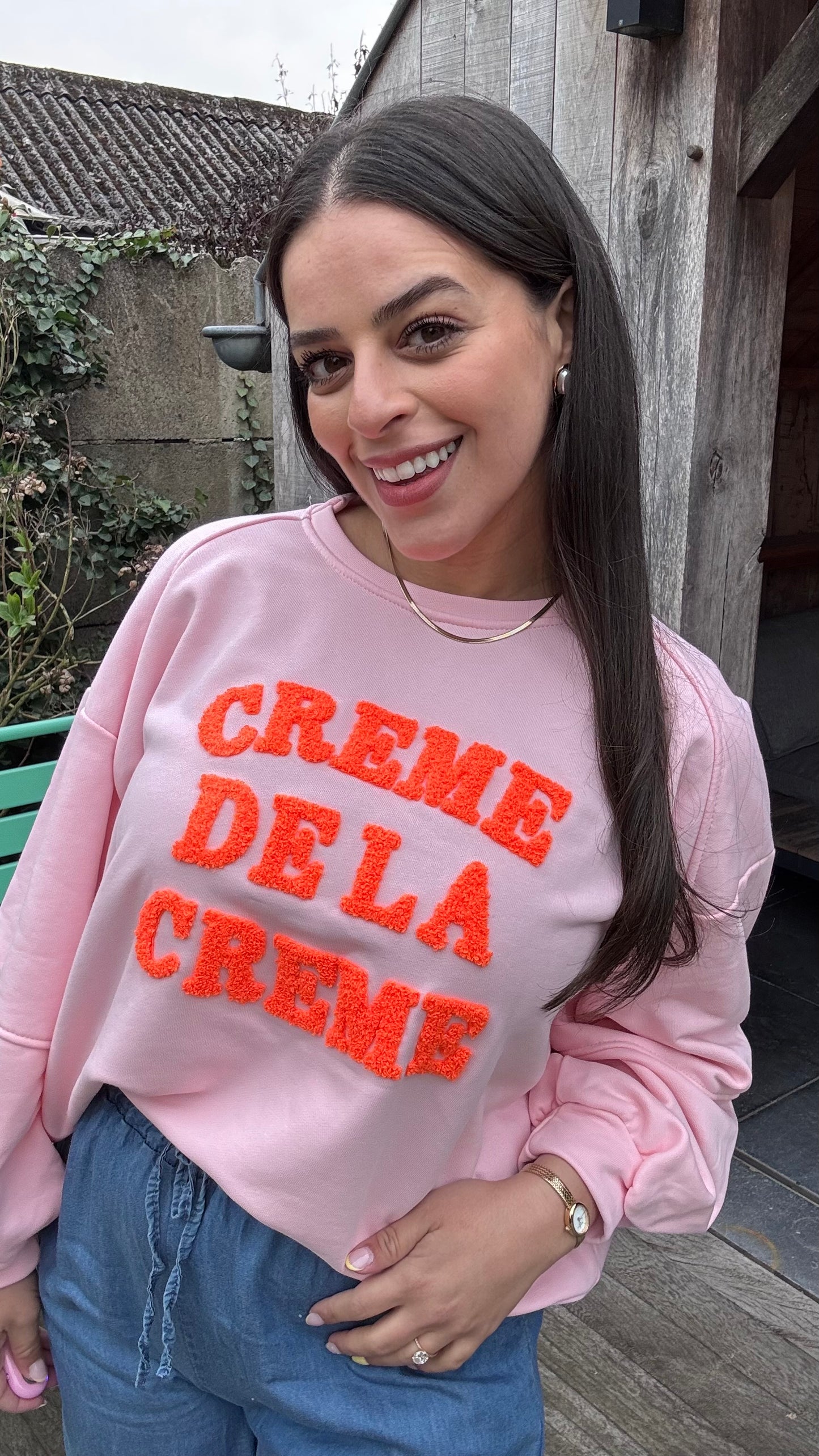 Sweater Crème de la crème - roze