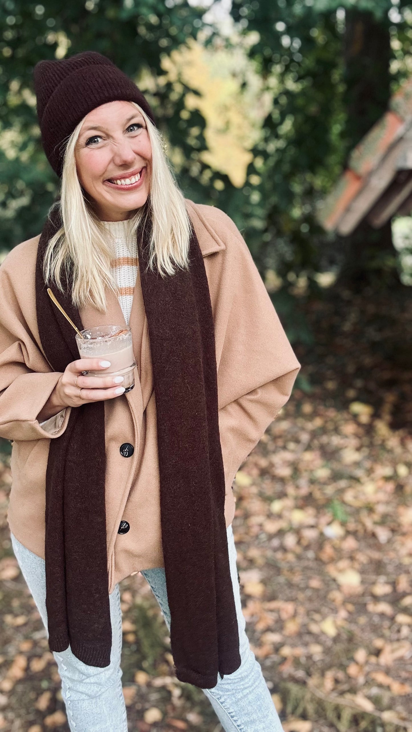 Maïté sjaal - Chocolat