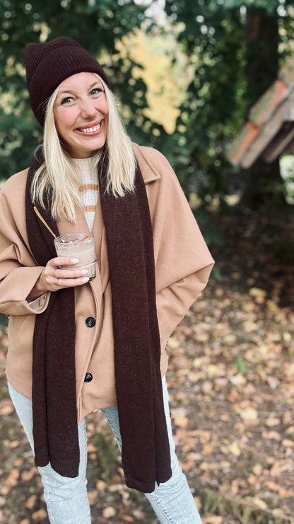 Maïté sjaal - Chocolat