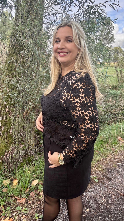 Delicate blouse - zwart