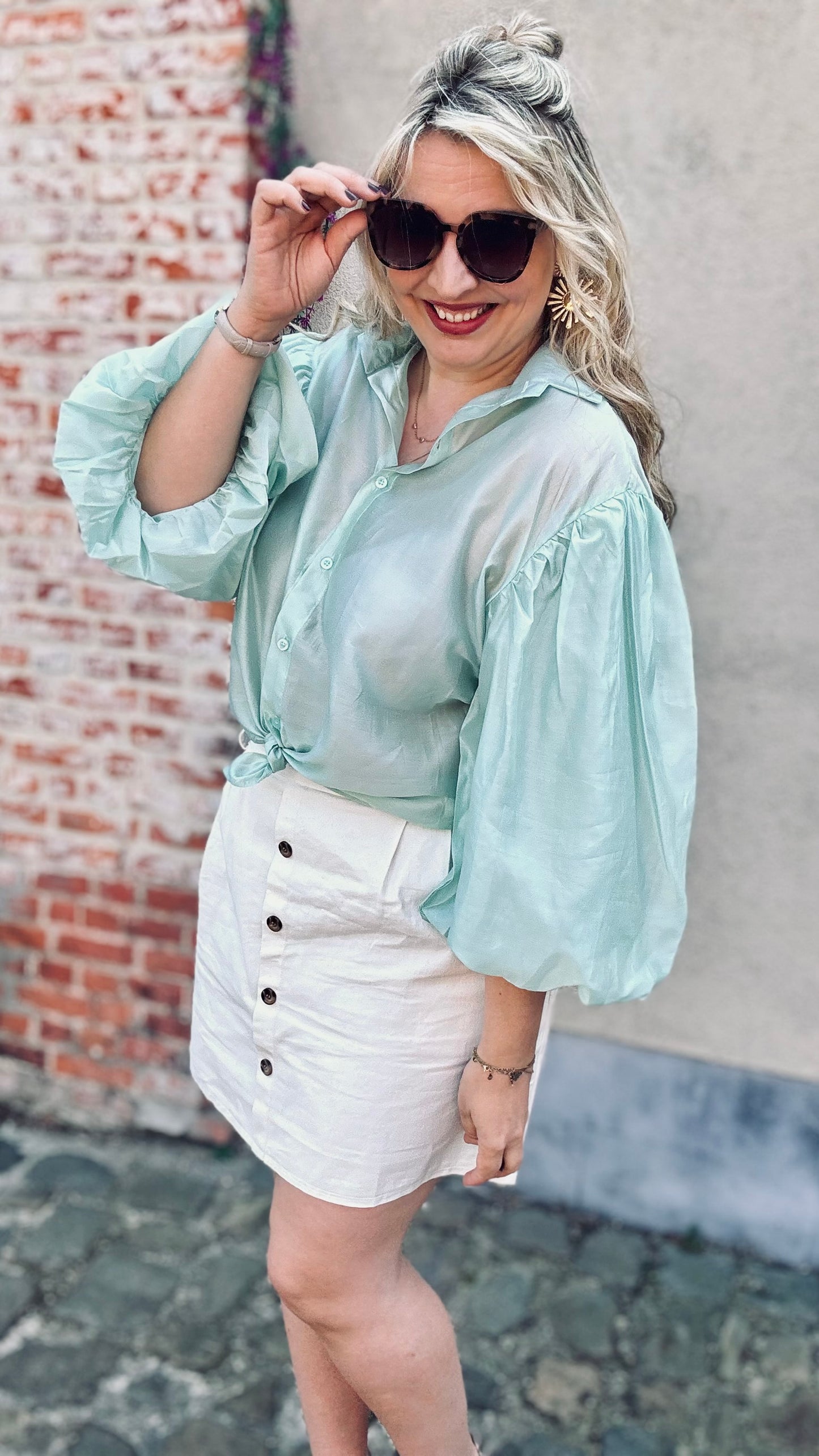 Sugar mist blouse mint