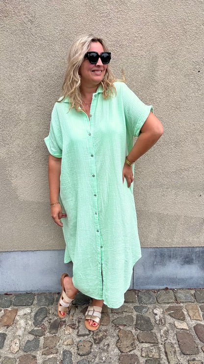 Justine jurk - Mint