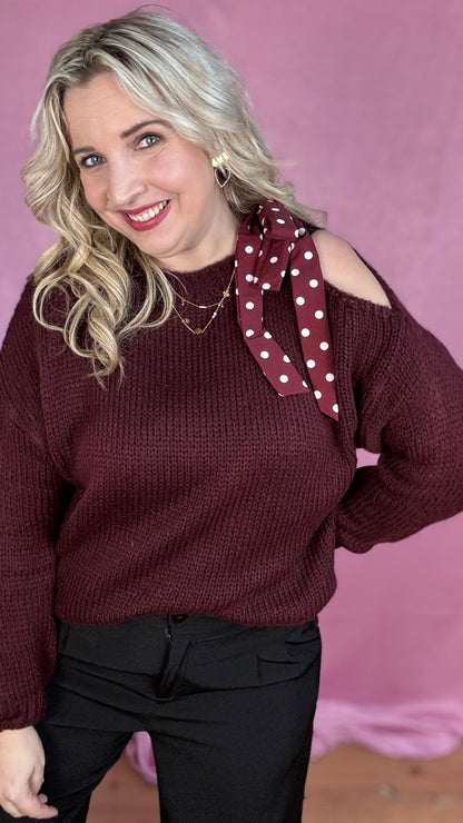 Estee trui - Burgundy