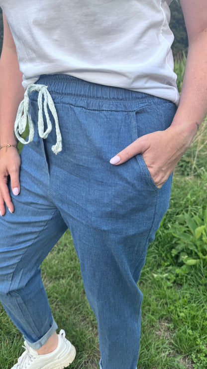 Jogging jeans - donkerblauw
