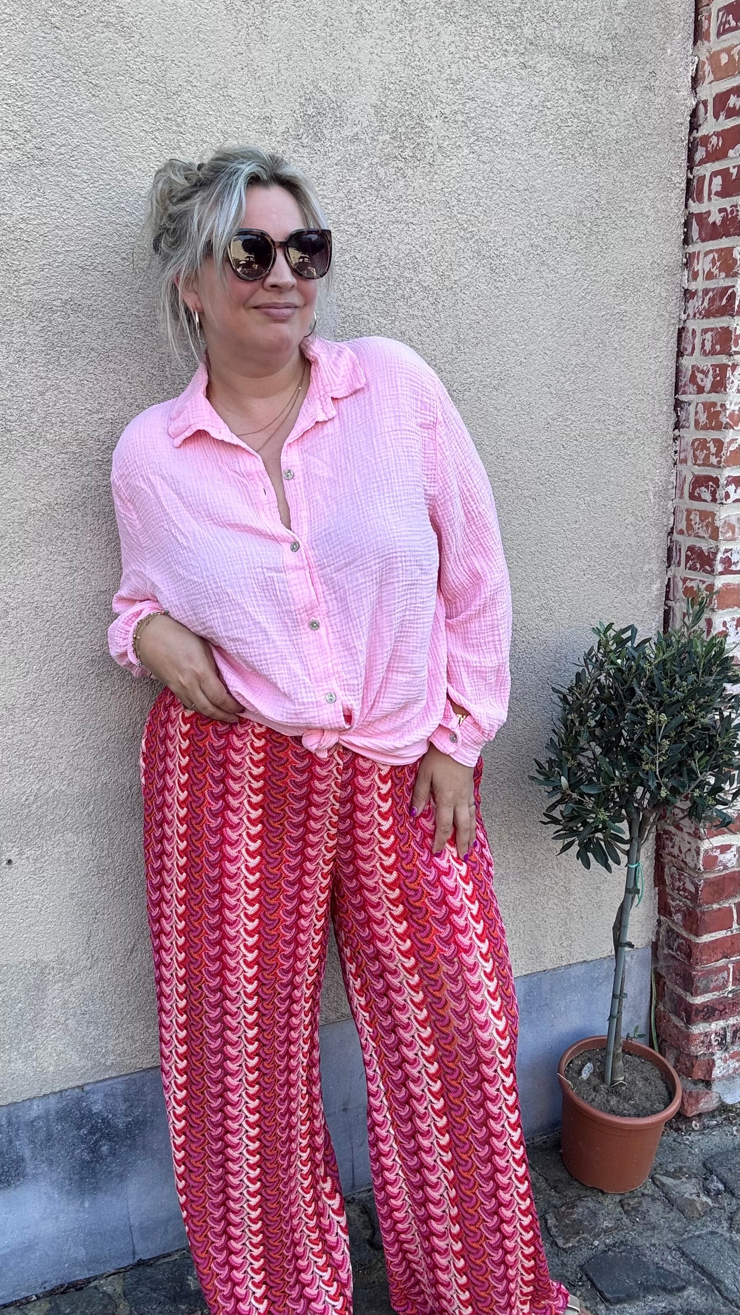 Tetra blouse - Roze