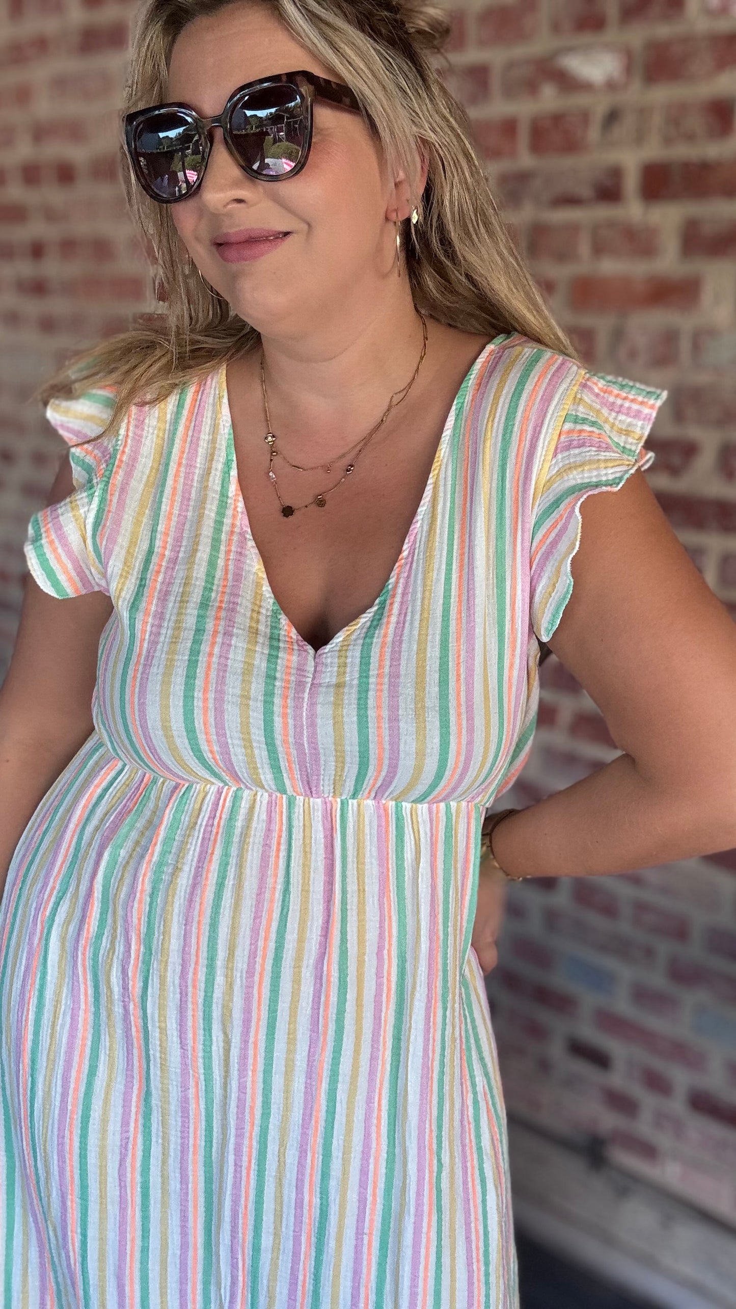 Golden hour dress - pastel