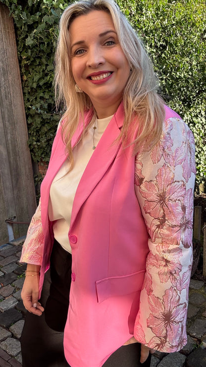 Cotton candy blazer - Roze