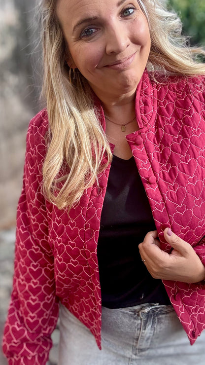 Hartjes bomber burgundy