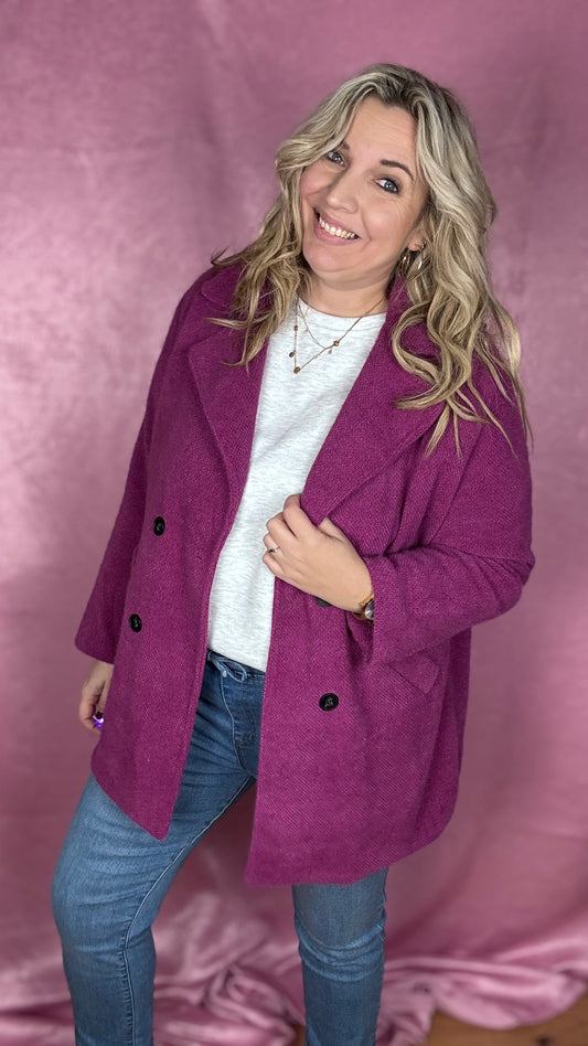 Fuchsia glow coat